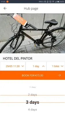 Donkey Republic - Rent a bike android App screenshot 3